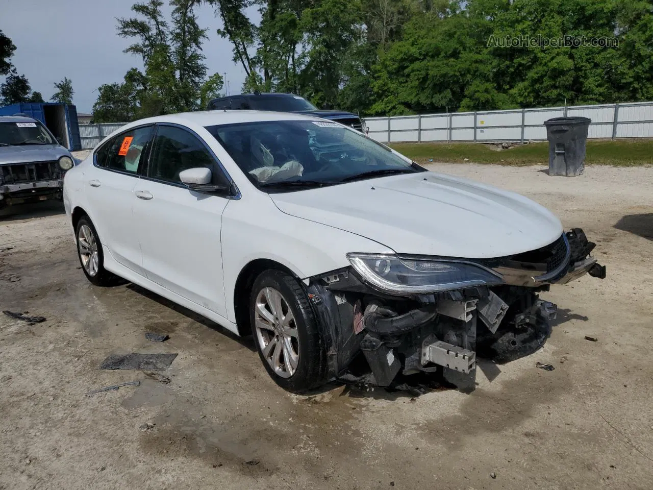 2016 Chrysler 200 Limited Белый vin: 1C3CCCAB1GN148648