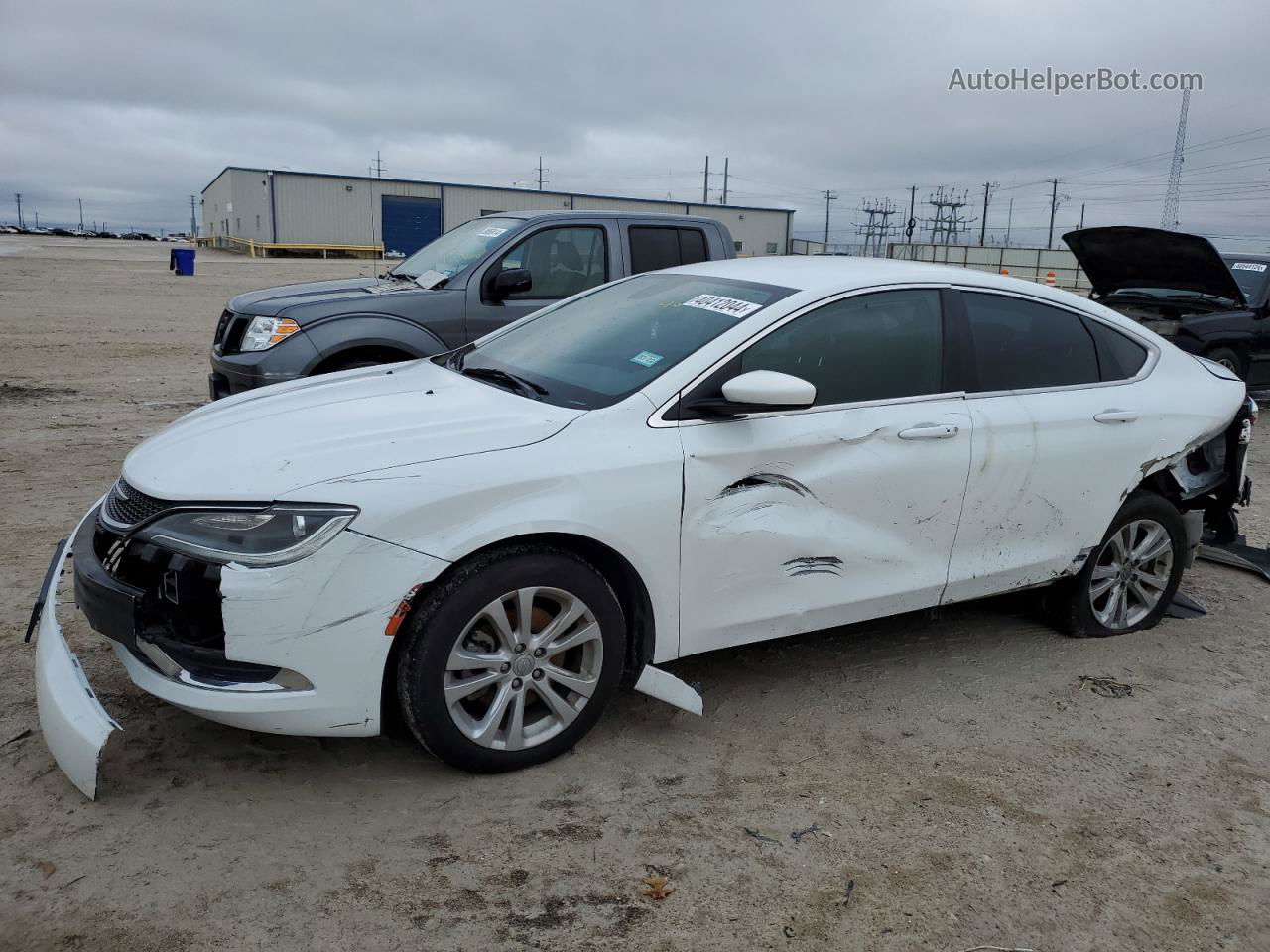 2016 Chrysler 200 Limited White vin: 1C3CCCAB1GN151226