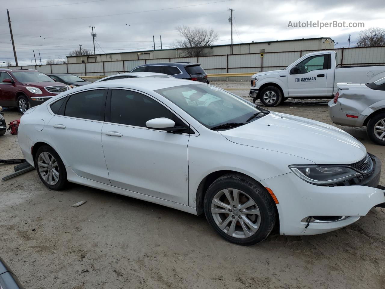 2016 Chrysler 200 Limited White vin: 1C3CCCAB1GN151226