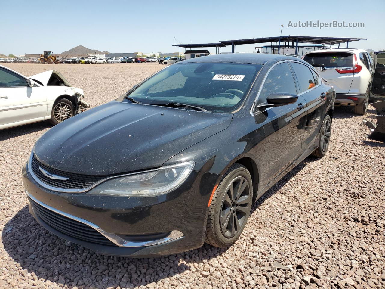 2016 Chrysler 200 Limited Black vin: 1C3CCCAB1GN157737