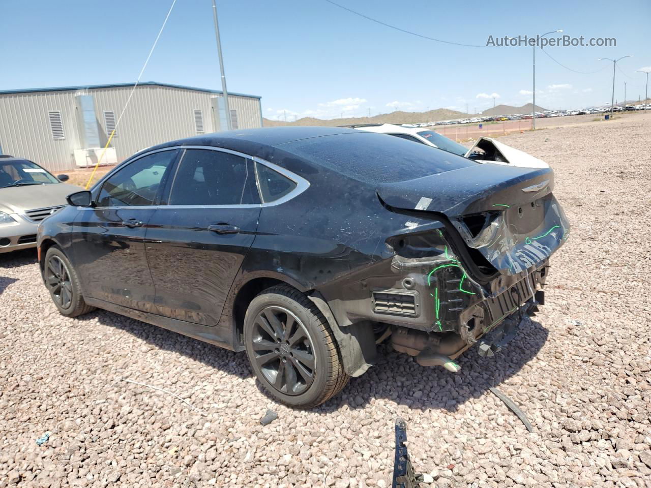 2016 Chrysler 200 Limited Black vin: 1C3CCCAB1GN157737