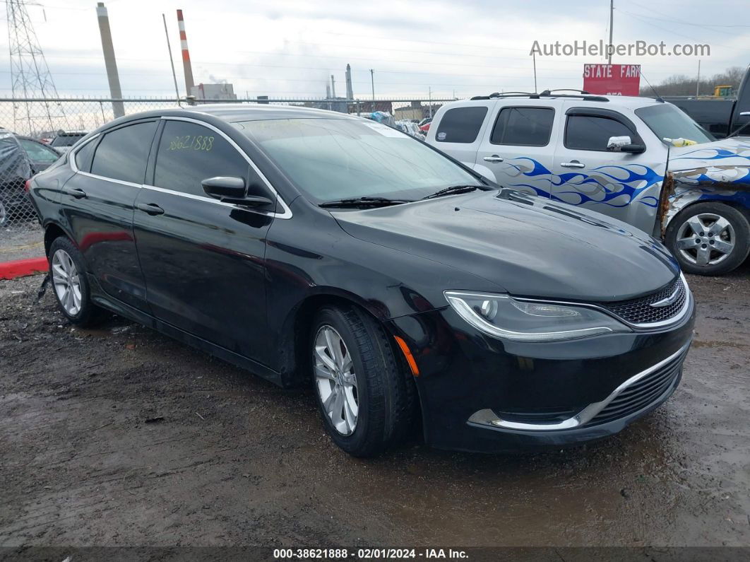 2016 Chrysler 200 Limited Black vin: 1C3CCCAB1GN159665