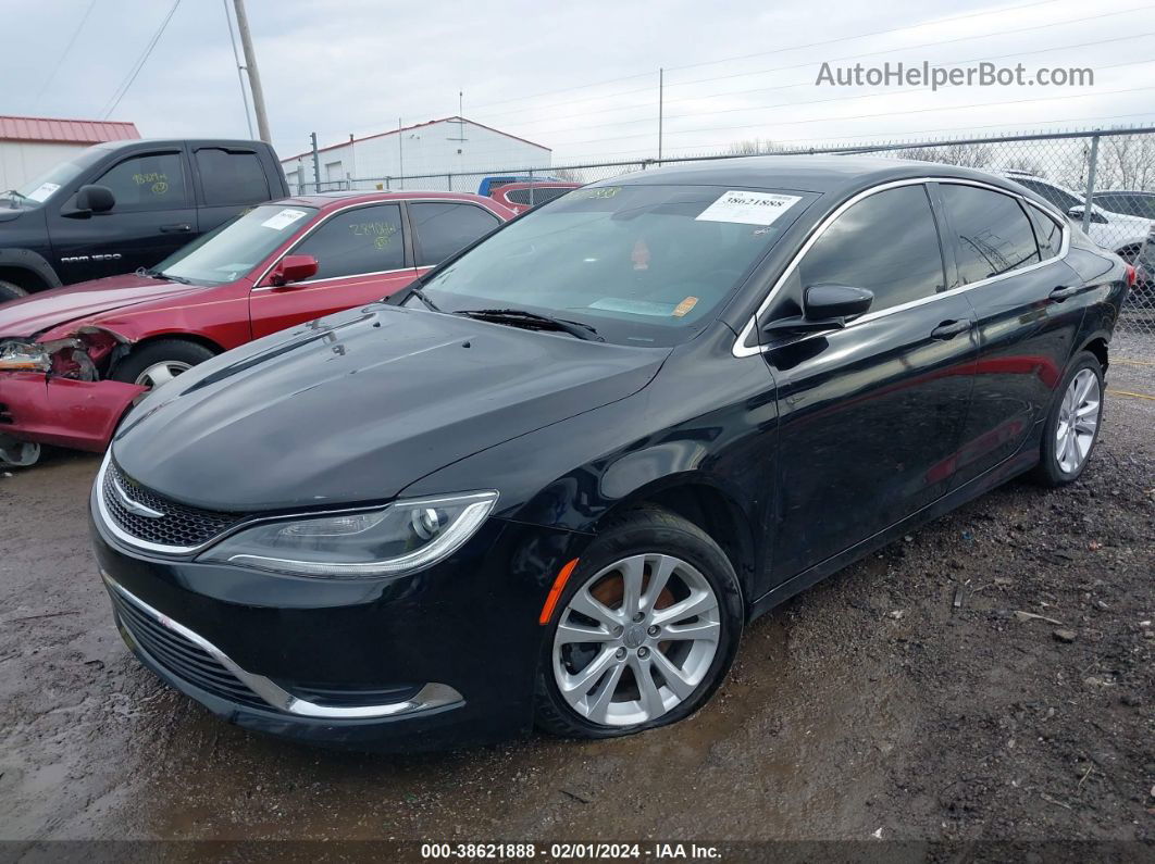 2016 Chrysler 200 Limited Black vin: 1C3CCCAB1GN159665