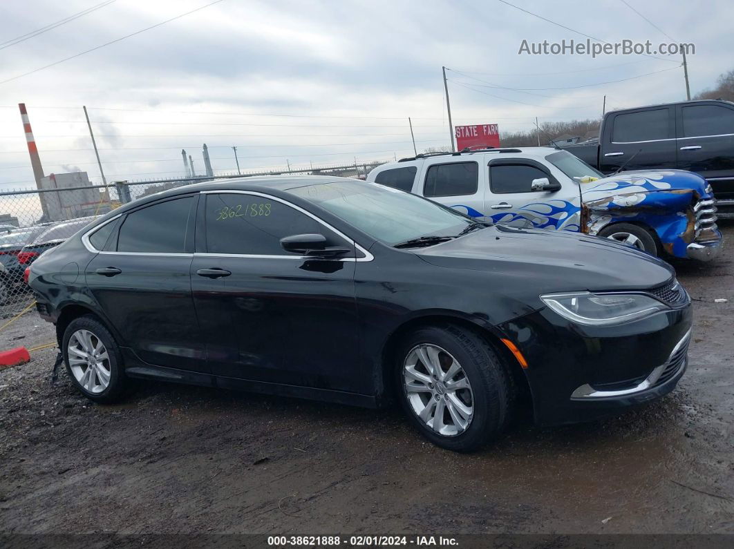 2016 Chrysler 200 Limited Black vin: 1C3CCCAB1GN159665