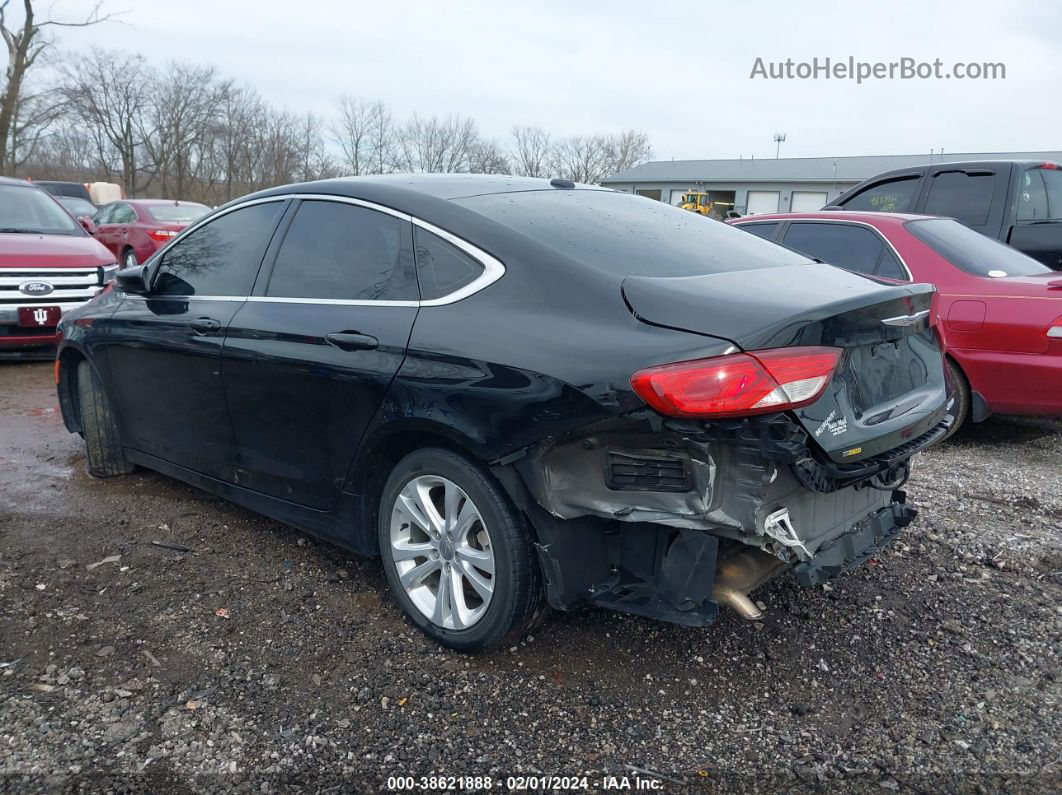 2016 Chrysler 200 Limited Black vin: 1C3CCCAB1GN159665