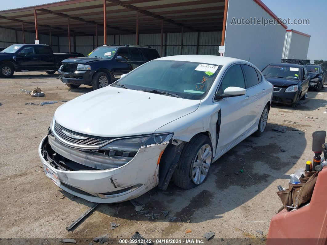 2016 Chrysler 200 Limited White vin: 1C3CCCAB1GN165403