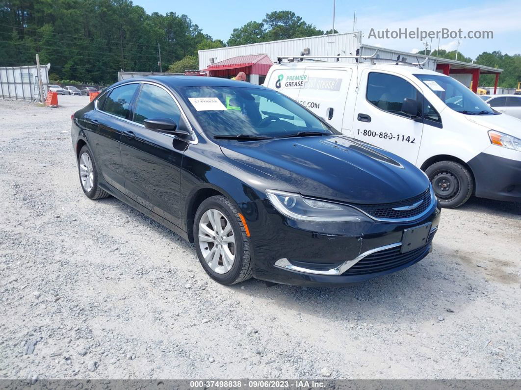 2016 Chrysler 200 Limited Black vin: 1C3CCCAB1GN167409