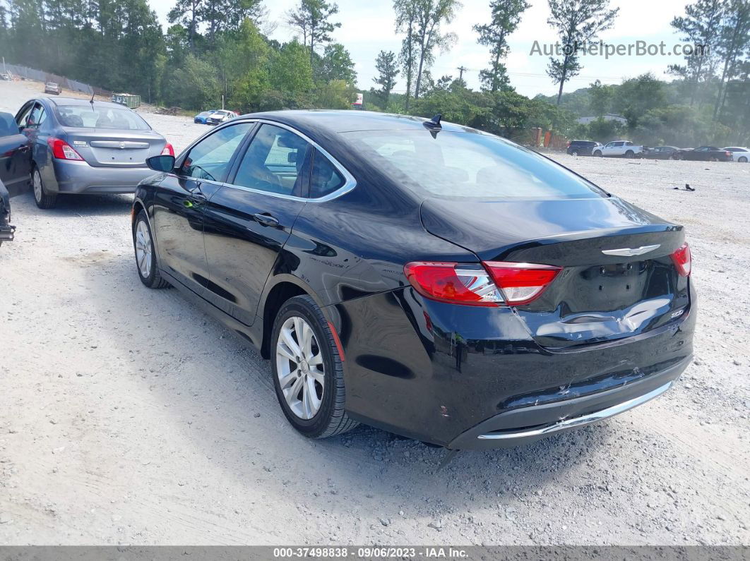 2016 Chrysler 200 Limited Black vin: 1C3CCCAB1GN167409