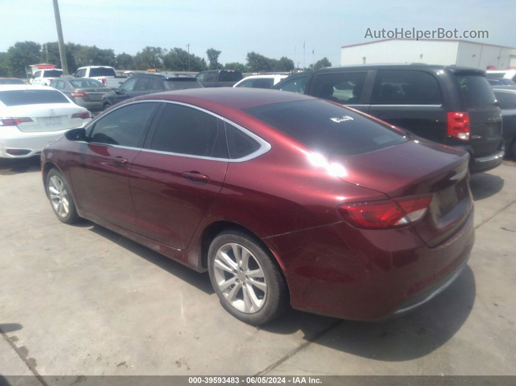 2016 Chrysler 200 Limited Red vin: 1C3CCCAB1GN167510