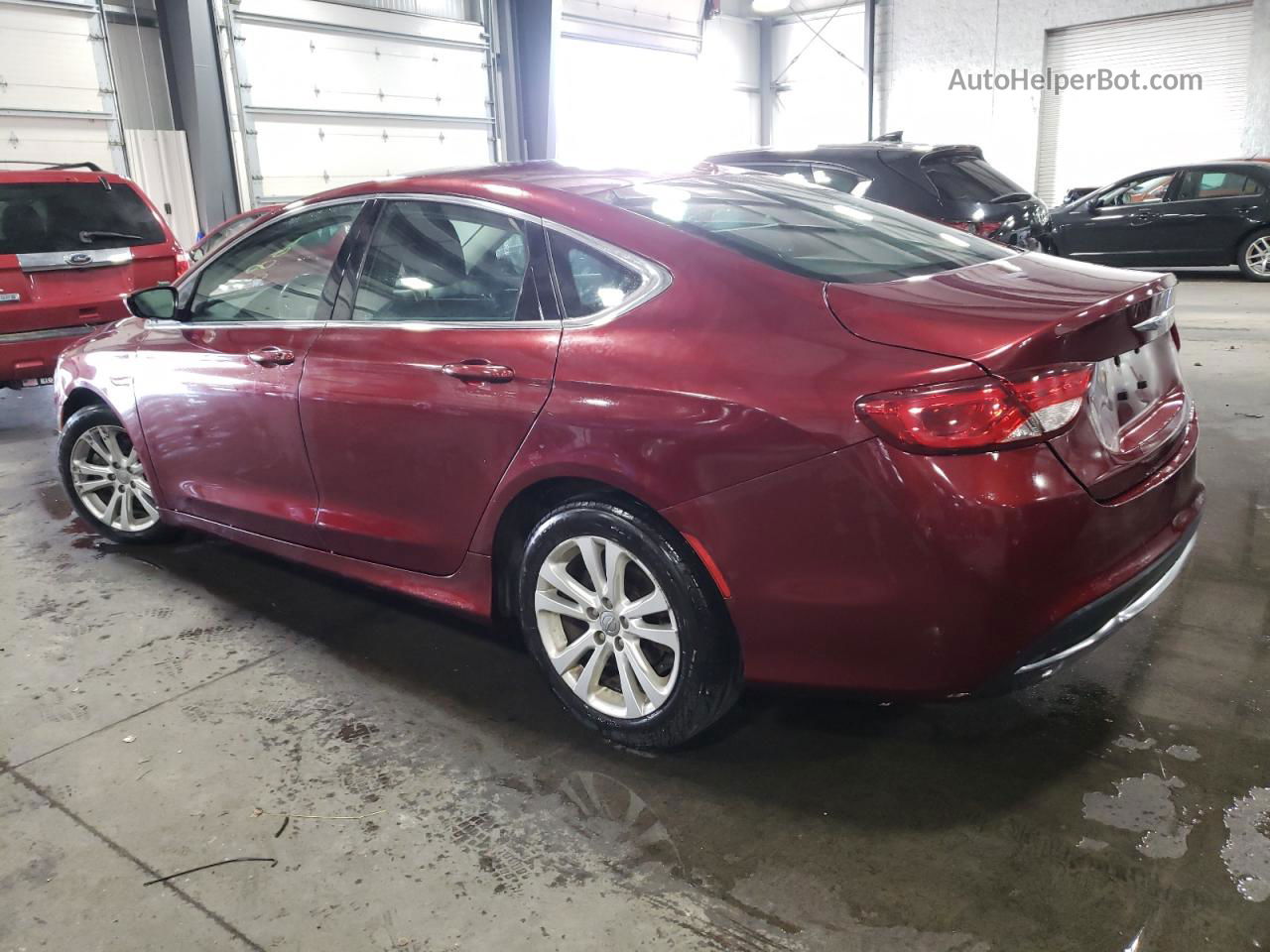 2016 Chrysler 200 Limited Burgundy vin: 1C3CCCAB1GN170326