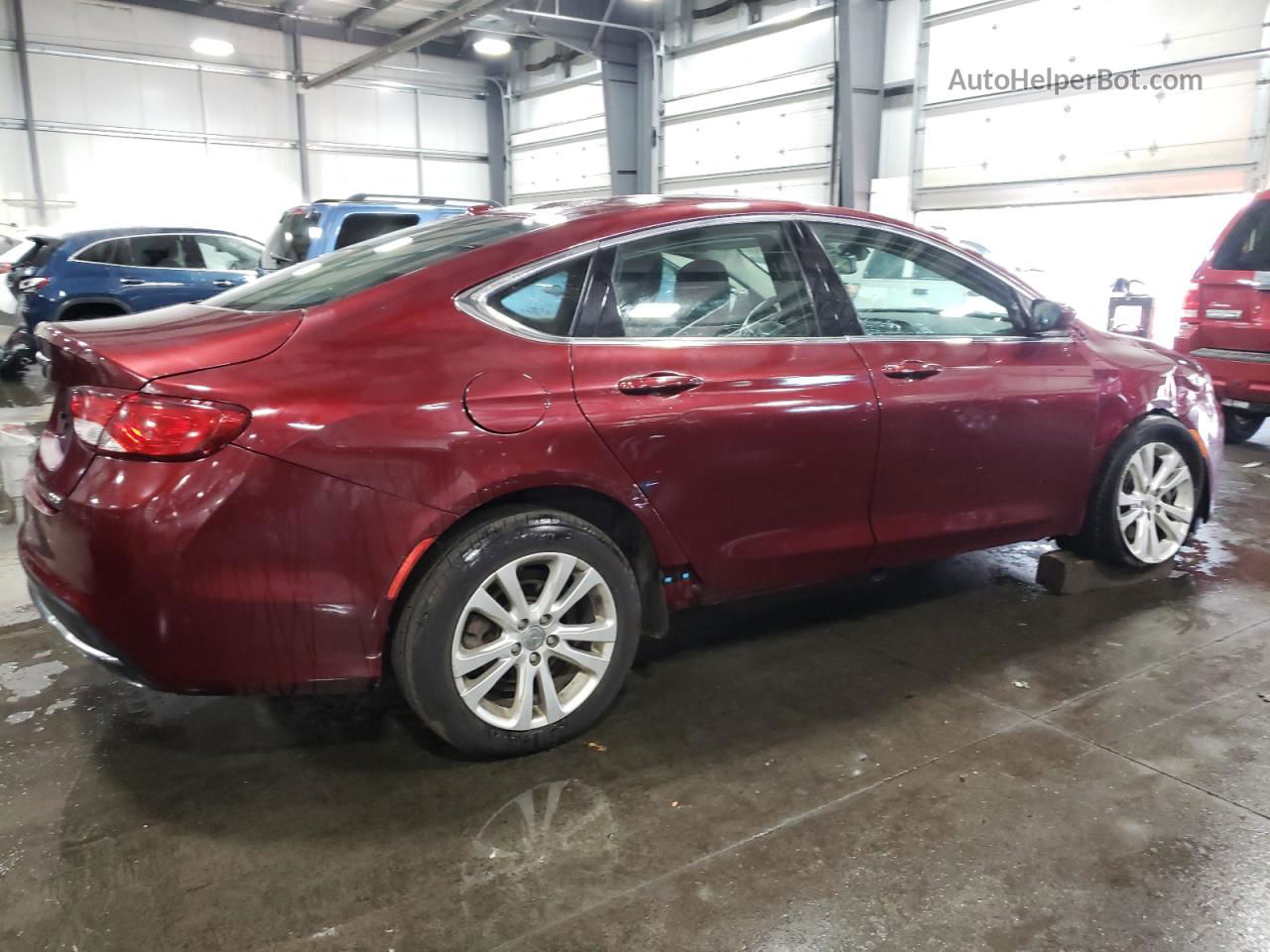 2016 Chrysler 200 Limited Burgundy vin: 1C3CCCAB1GN170326