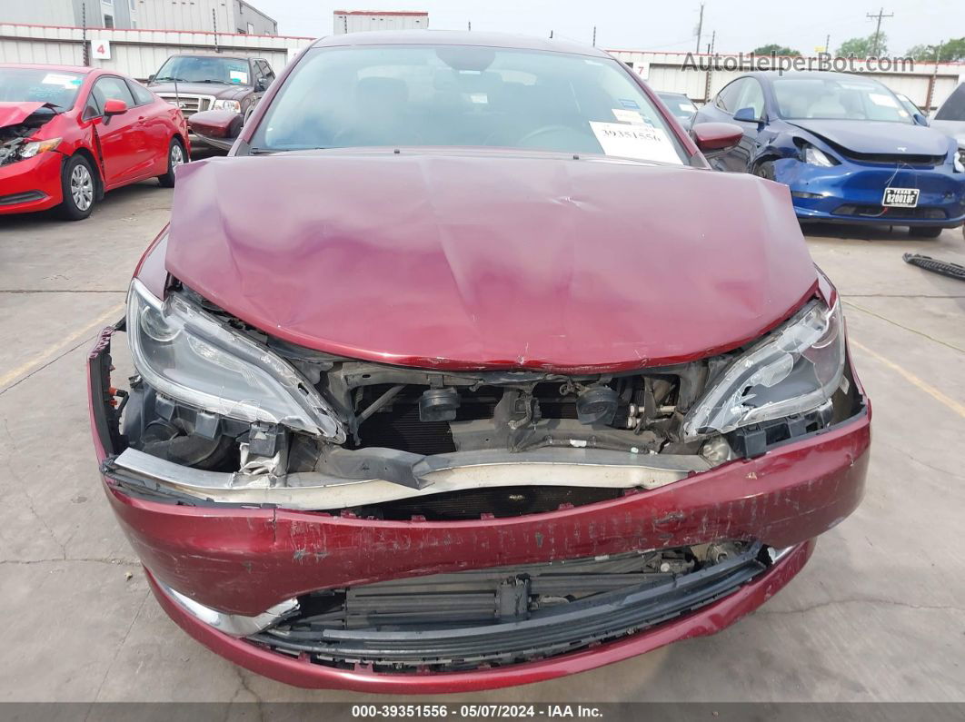 2016 Chrysler 200 Limited Platinum Maroon vin: 1C3CCCAB1GN178670