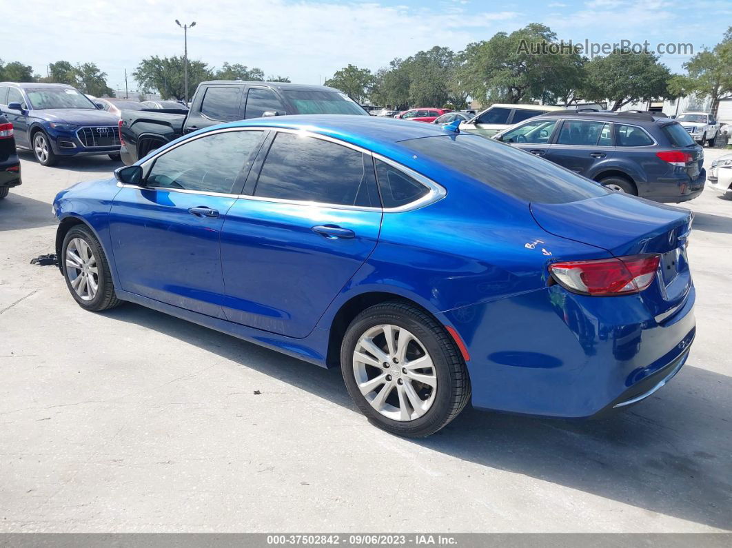 2016 Chrysler 200 Limited Blue vin: 1C3CCCAB1GN182542