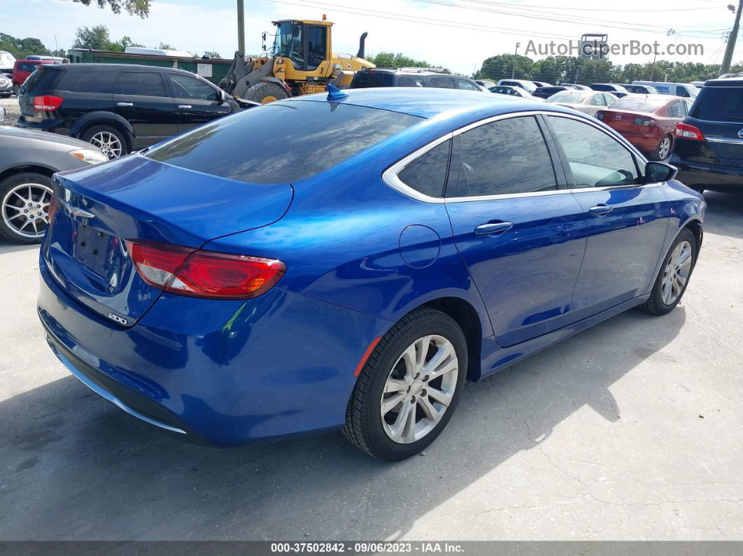 2016 Chrysler 200 Limited Blue vin: 1C3CCCAB1GN182542