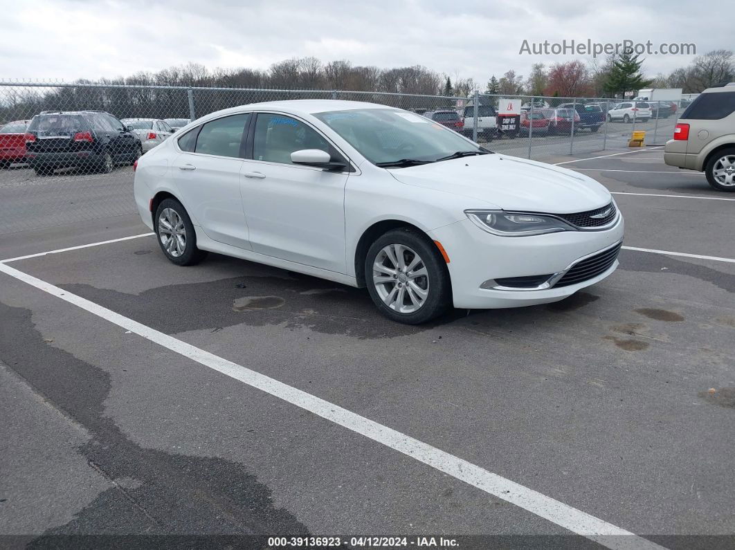 2017 Chrysler 200 Limited Platinum Белый vin: 1C3CCCAB1HN500273