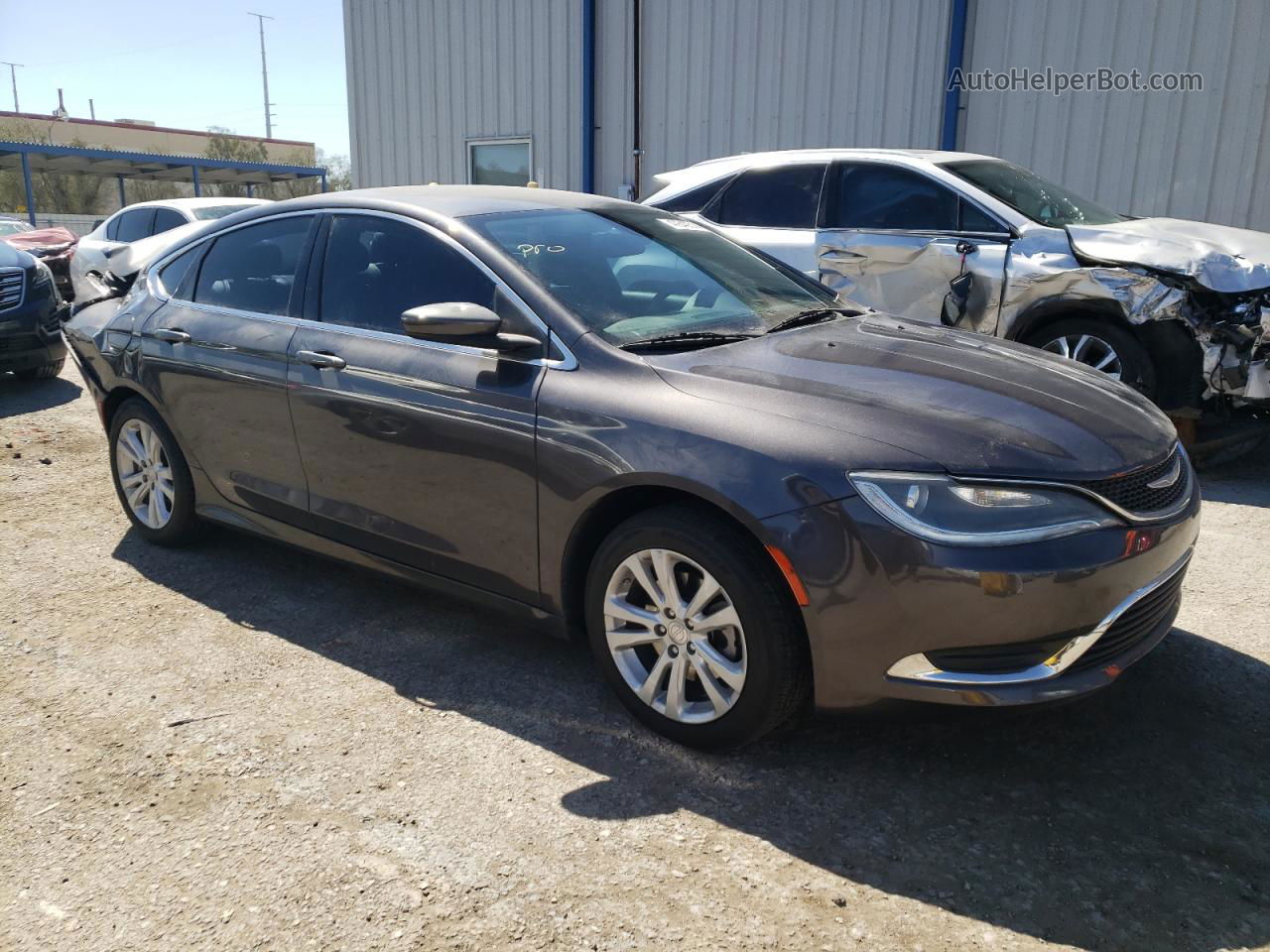 2017 Chrysler 200 Limited Gray vin: 1C3CCCAB1HN501763