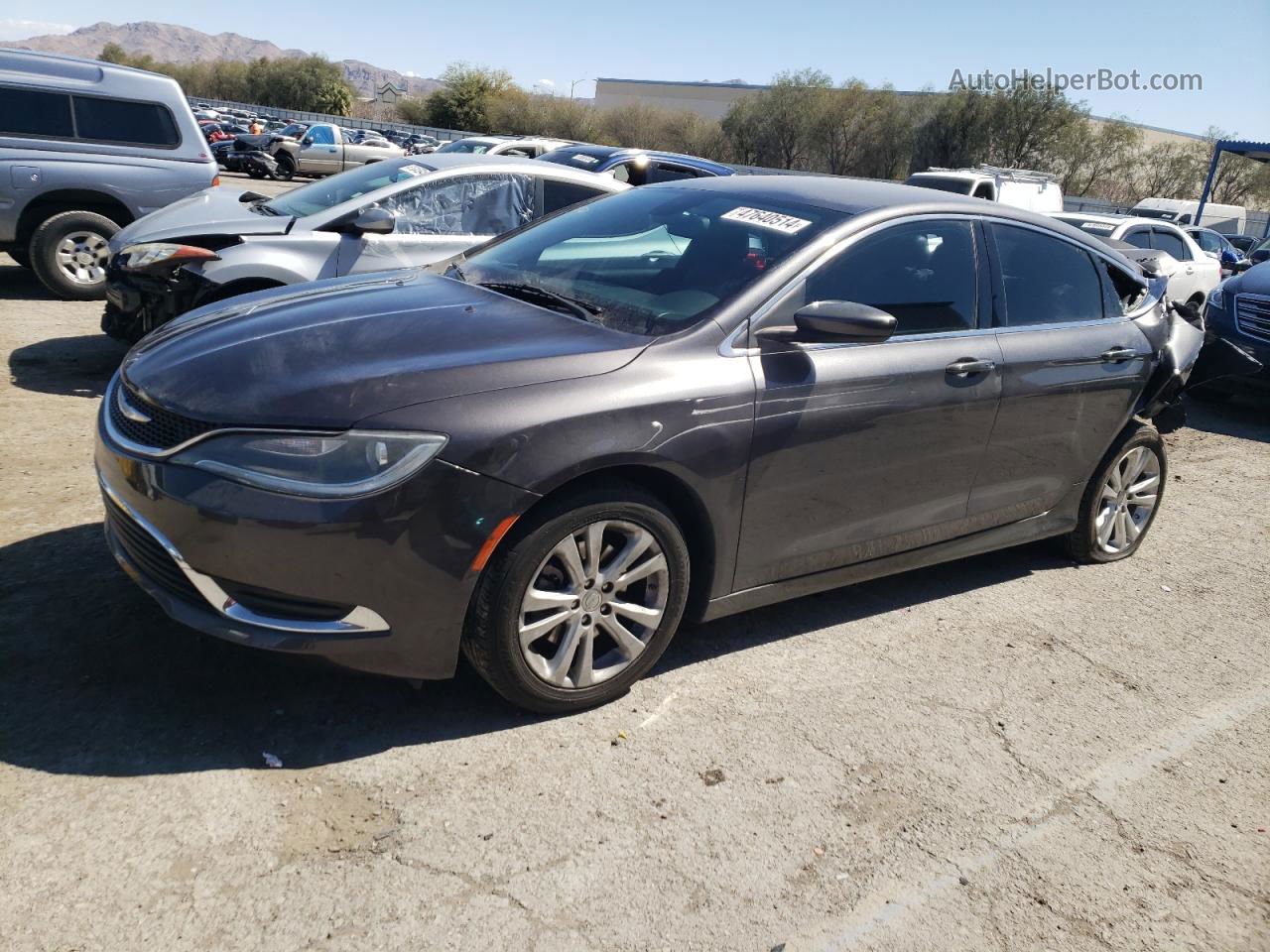 2017 Chrysler 200 Limited Gray vin: 1C3CCCAB1HN501763