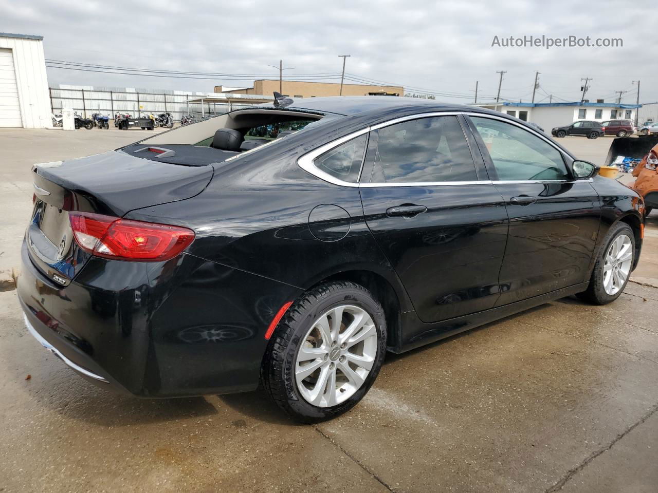 2017 Chrysler 200 Limited Black vin: 1C3CCCAB1HN505036