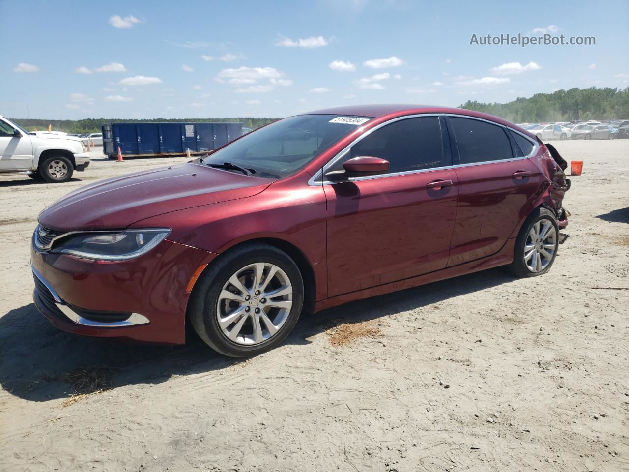 2017 Chrysler 200 Limited Maroon vin: 1C3CCCAB1HN508695