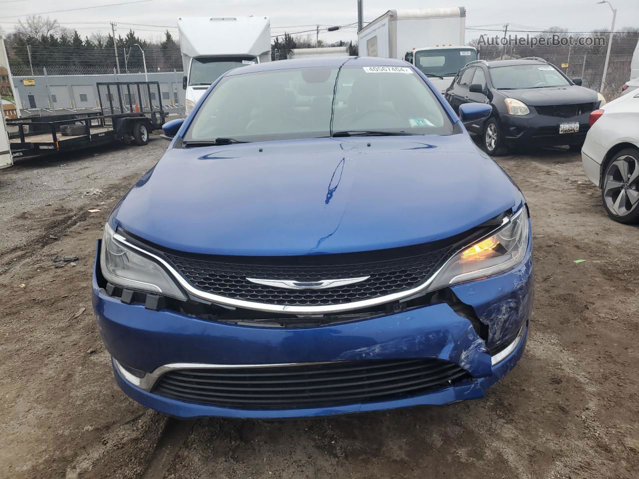 2017 Chrysler 200 Limited Blue vin: 1C3CCCAB1HN510317