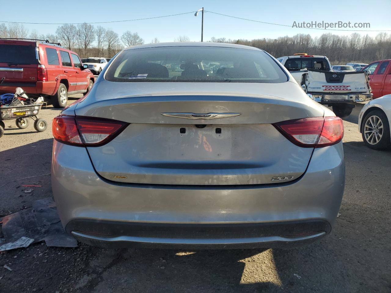 2017 Chrysler 200 Limited Silver vin: 1C3CCCAB1HN512343