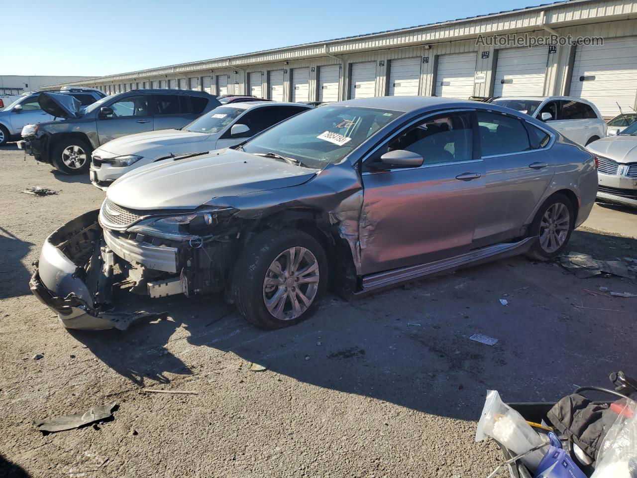 2017 Chrysler 200 Limited Silver vin: 1C3CCCAB1HN512343