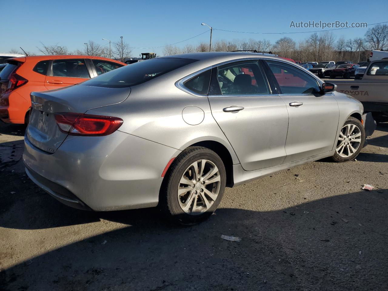 2017 Chrysler 200 Limited Серебряный vin: 1C3CCCAB1HN512343