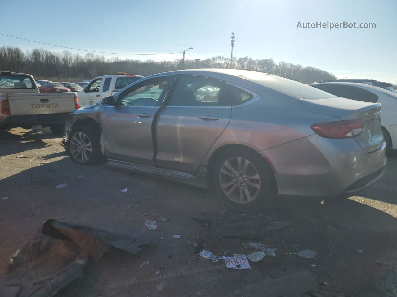 2017 Chrysler 200 Limited Серебряный vin: 1C3CCCAB1HN512343