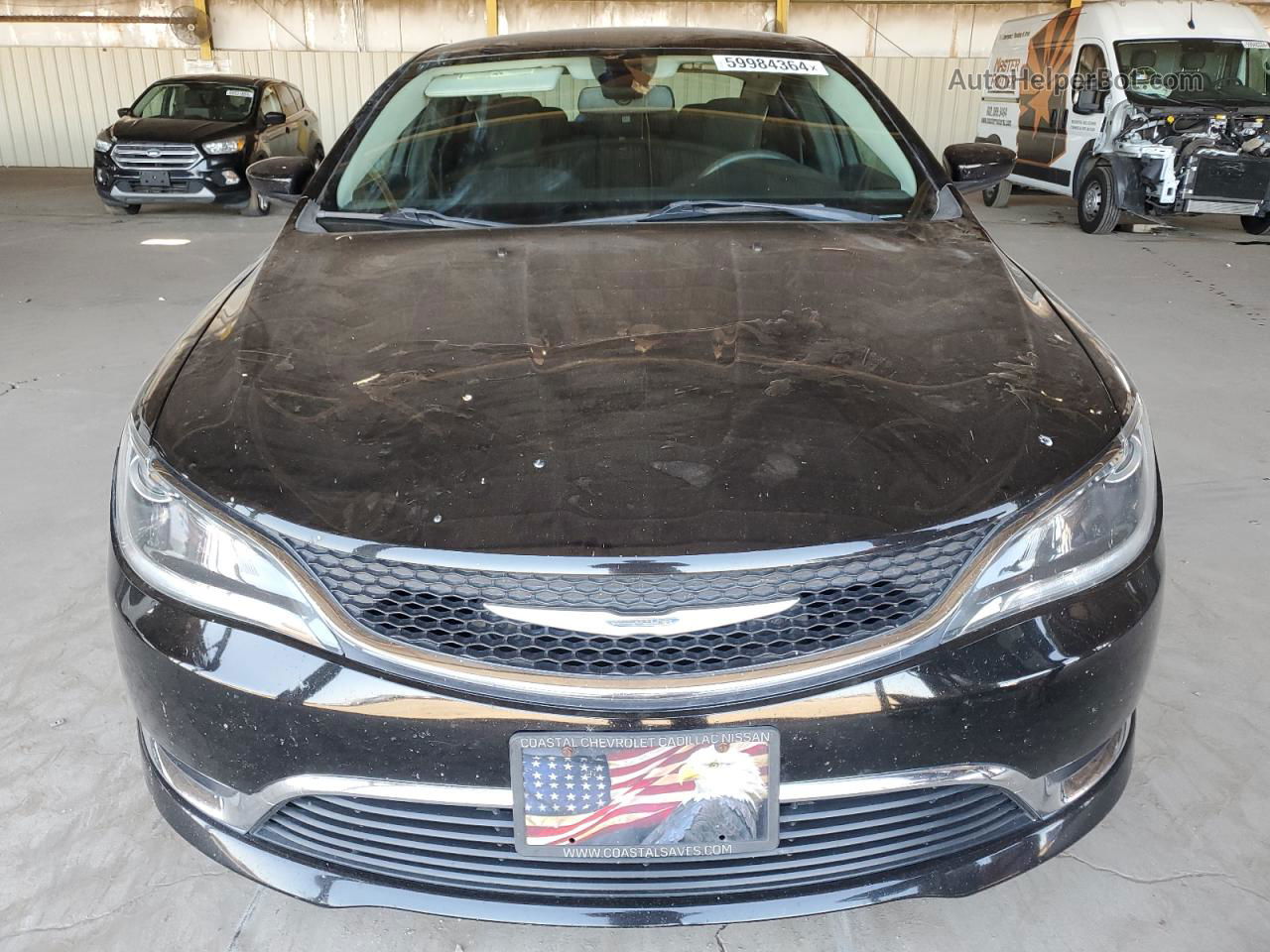 2015 Chrysler 200 Limited Black vin: 1C3CCCAB2FN502563