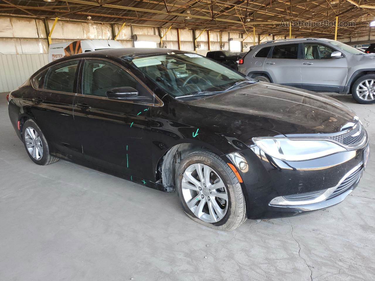 2015 Chrysler 200 Limited Black vin: 1C3CCCAB2FN502563