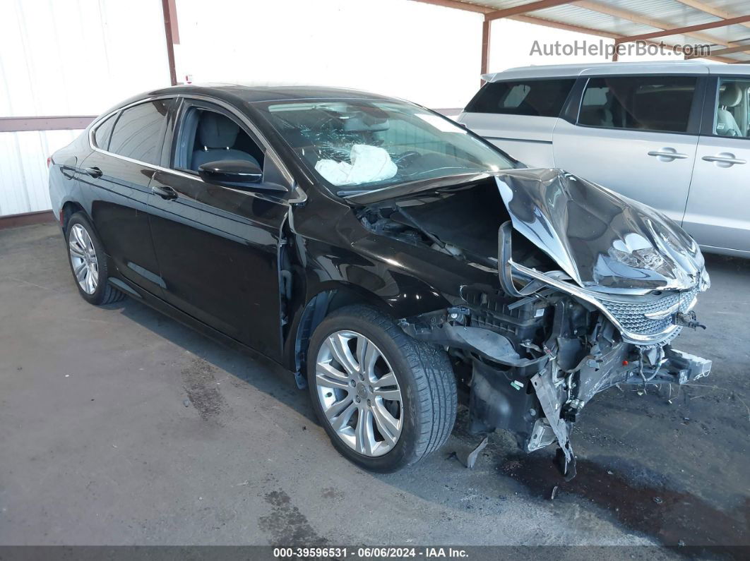 2015 Chrysler 200 Limited Black vin: 1C3CCCAB2FN533098