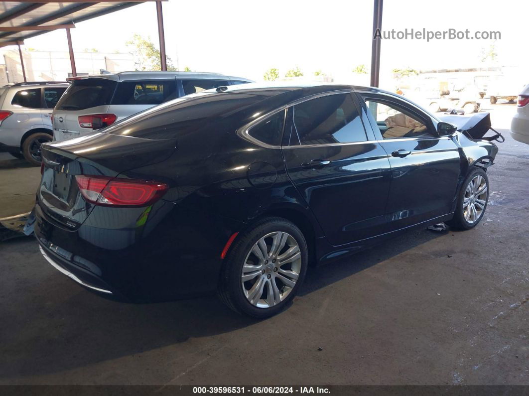 2015 Chrysler 200 Limited Black vin: 1C3CCCAB2FN533098