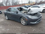 2015 Chrysler 200 Limited Gray vin: 1C3CCCAB2FN564173