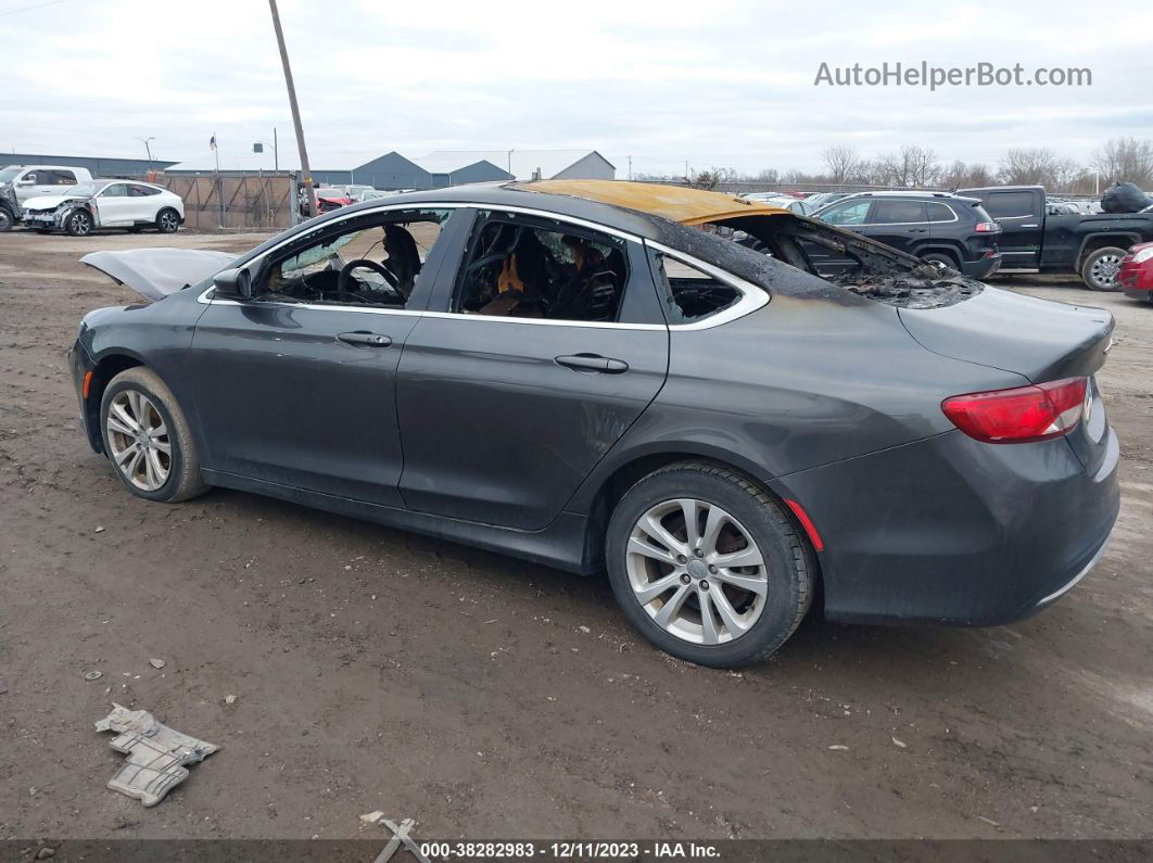 2015 Chrysler 200 Limited Gray vin: 1C3CCCAB2FN564173