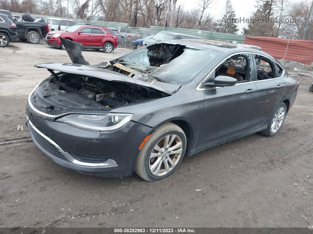 2015 Chrysler 200 Limited Gray vin: 1C3CCCAB2FN564173