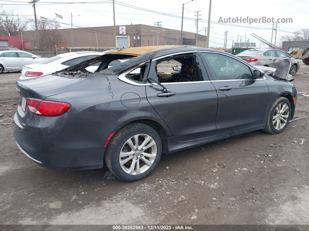 2015 Chrysler 200 Limited Gray vin: 1C3CCCAB2FN564173