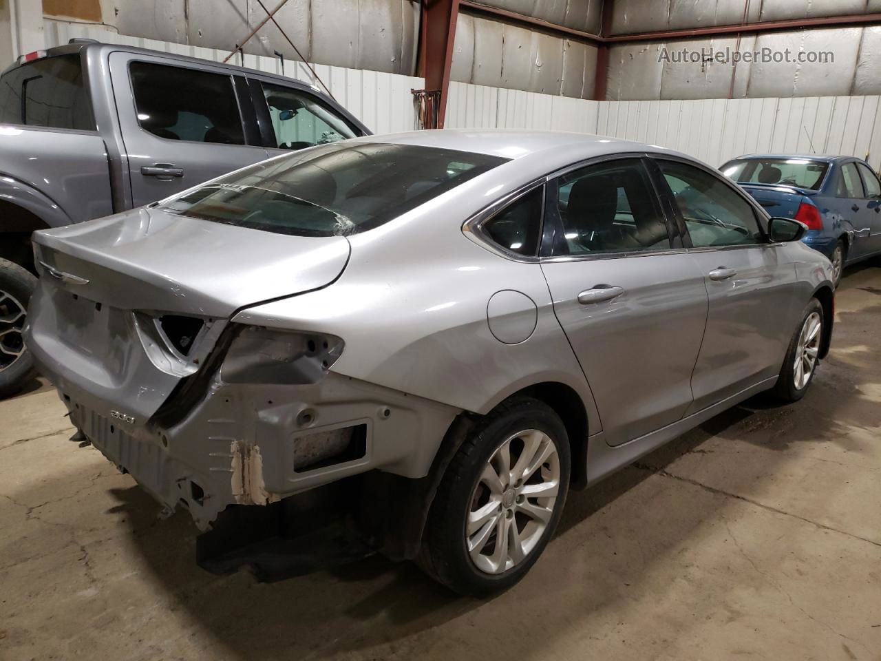 2015 Chrysler 200 Limited Silver vin: 1C3CCCAB2FN575707