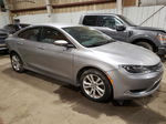 2015 Chrysler 200 Limited Silver vin: 1C3CCCAB2FN575707