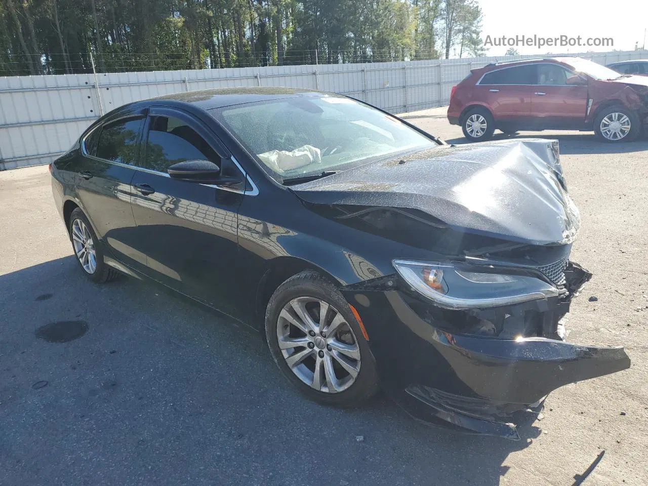 2015 Chrysler 200 Limited Black vin: 1C3CCCAB2FN595133