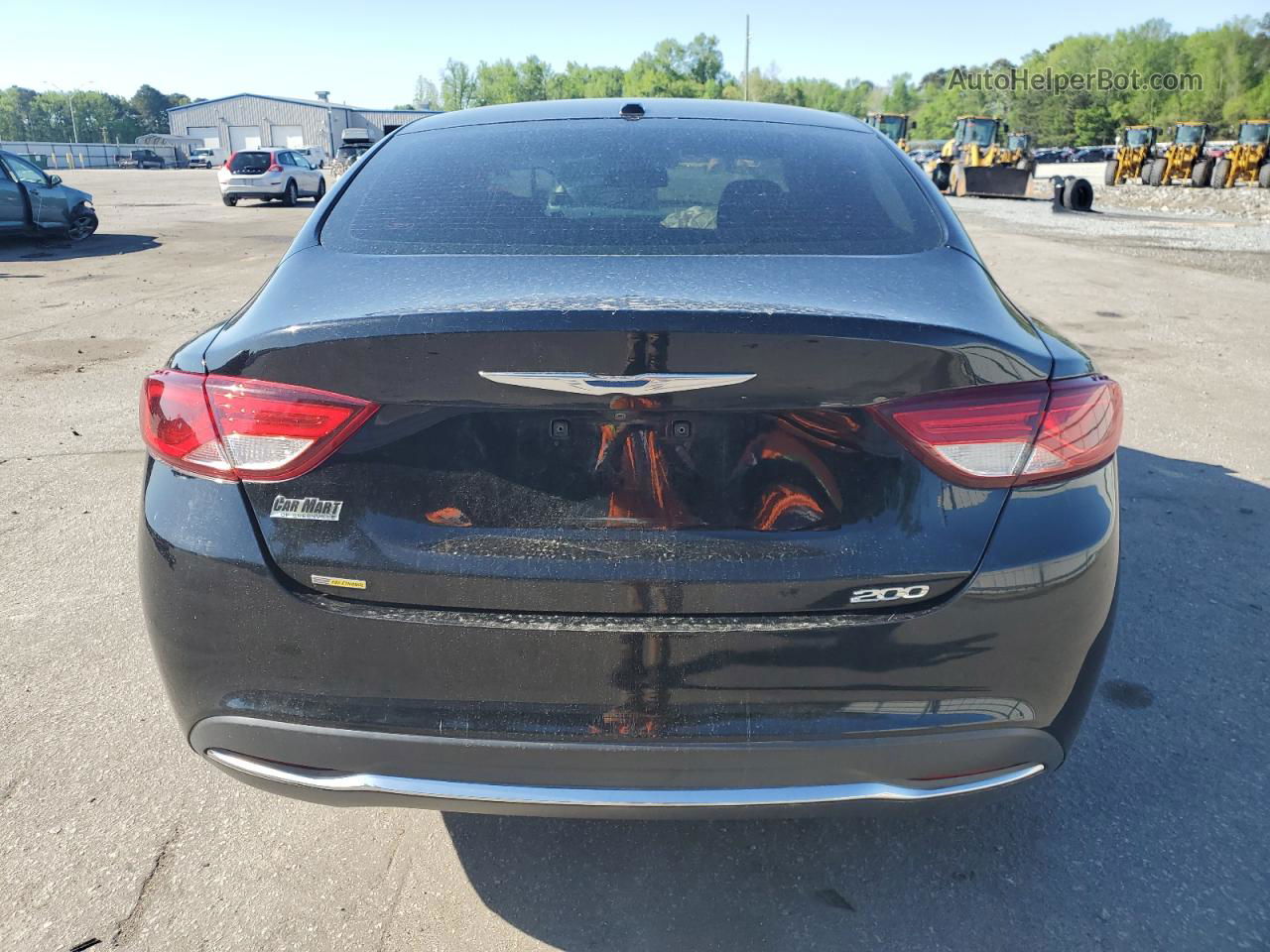 2015 Chrysler 200 Limited Black vin: 1C3CCCAB2FN595133