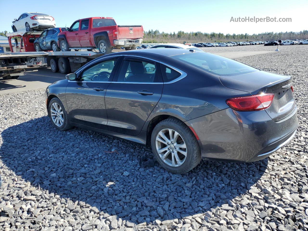 2015 Chrysler 200 Limited Charcoal vin: 1C3CCCAB2FN607538