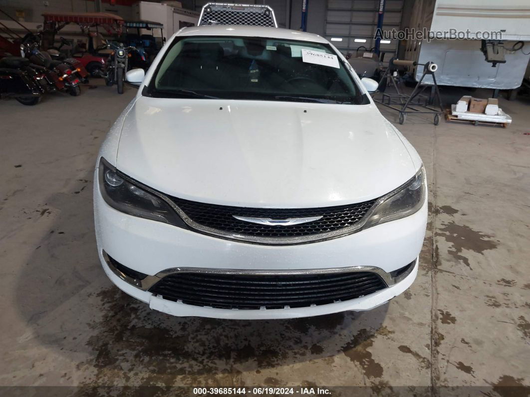 2015 Chrysler 200 Limited White vin: 1C3CCCAB2FN612383