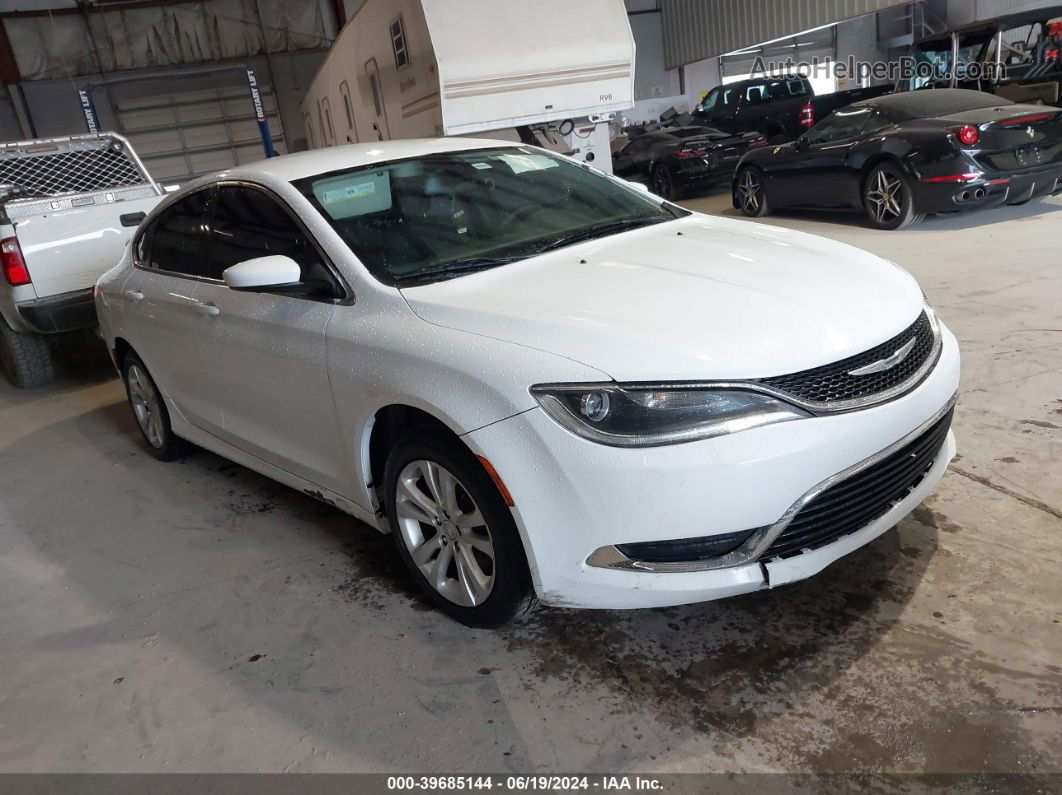 2015 Chrysler 200 Limited White vin: 1C3CCCAB2FN612383