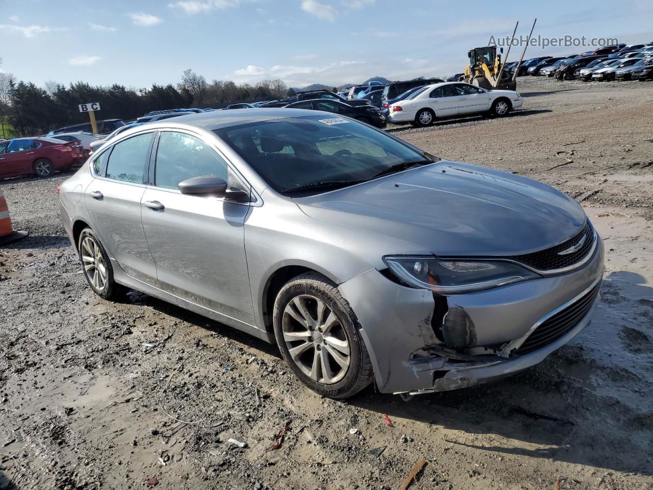 2015 Chrysler 200 Limited Silver vin: 1C3CCCAB2FN616322