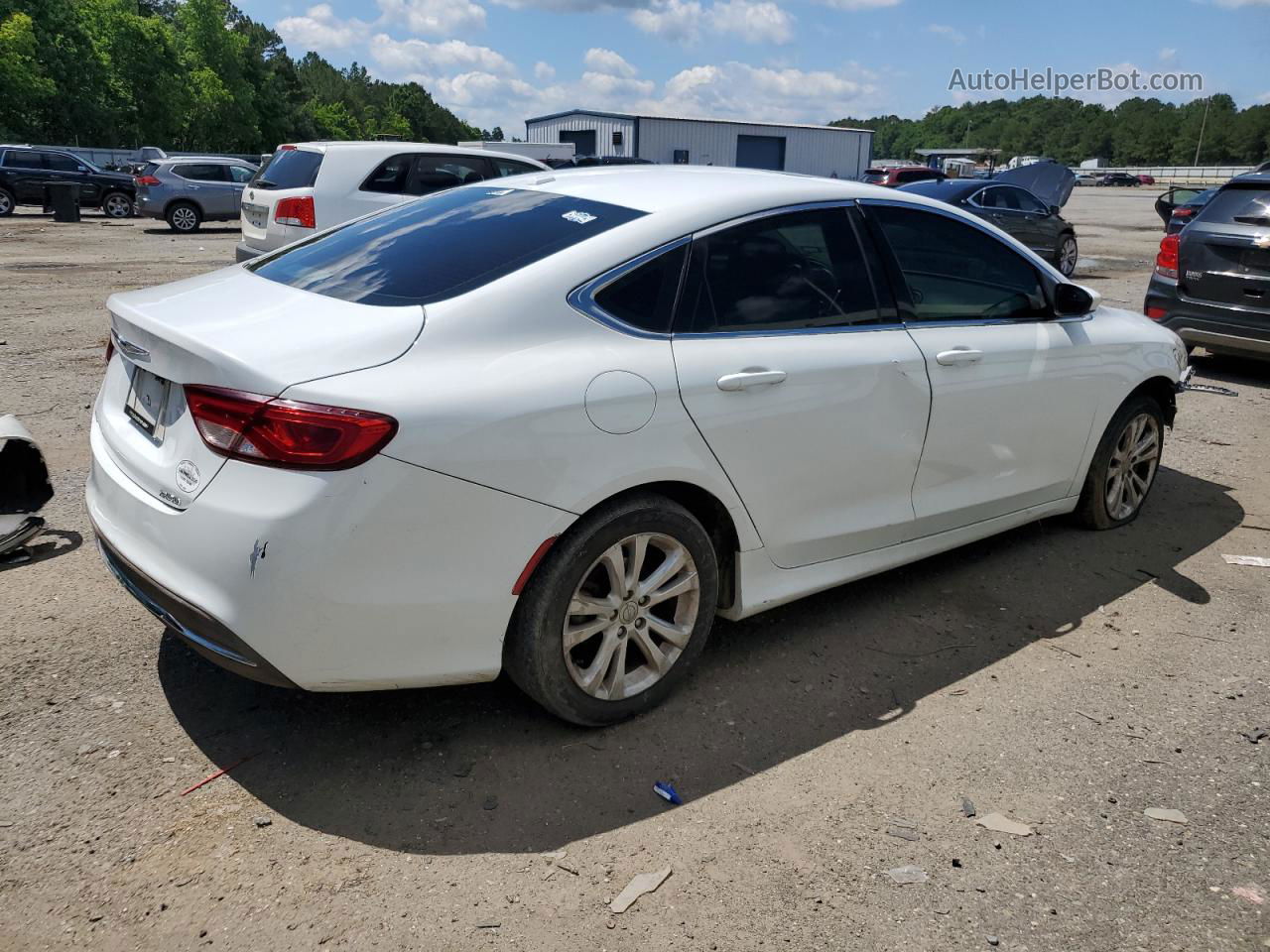 2015 Chrysler 200 Limited White vin: 1C3CCCAB2FN621083