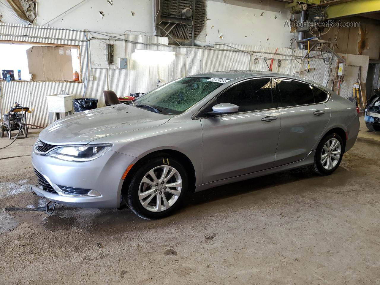 2015 Chrysler 200 Limited Silver vin: 1C3CCCAB2FN637557