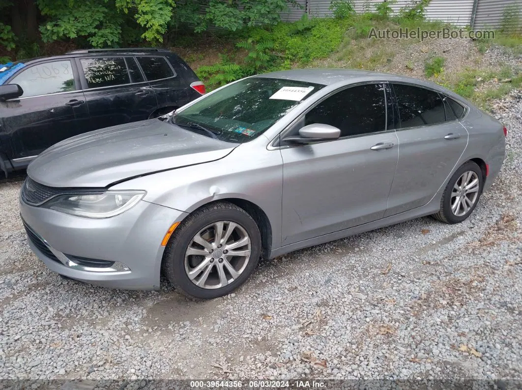 2015 Chrysler 200 Limited Серебряный vin: 1C3CCCAB2FN644931