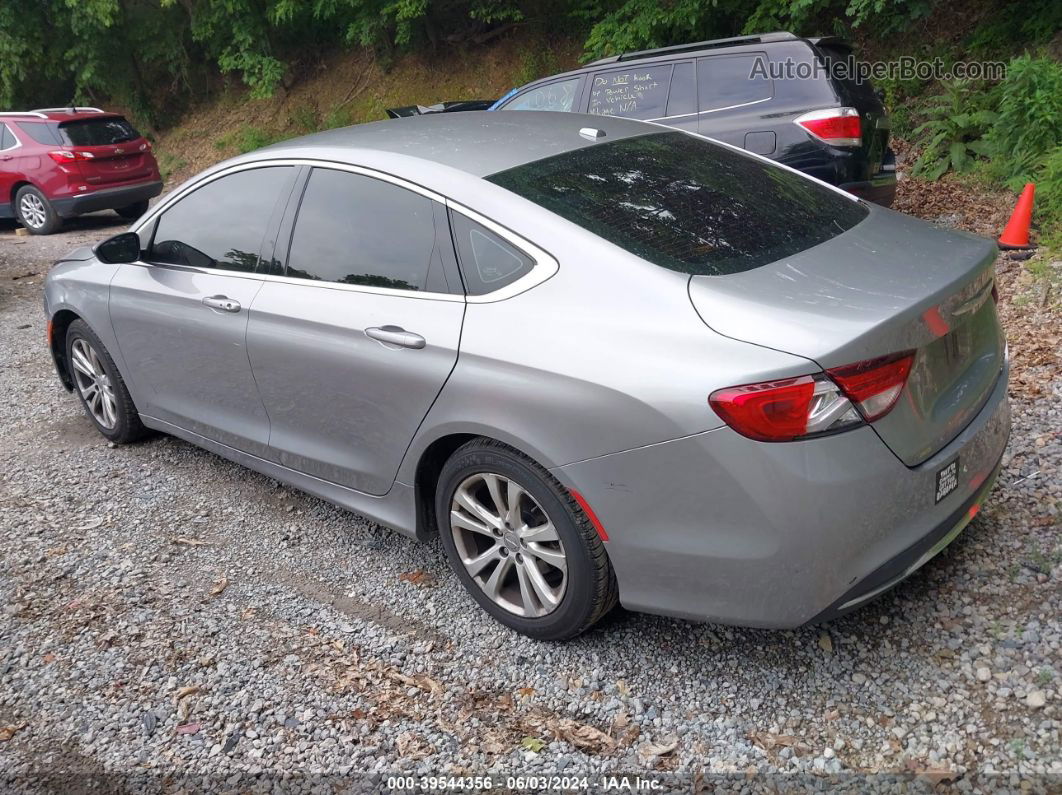 2015 Chrysler 200 Limited Silver vin: 1C3CCCAB2FN644931