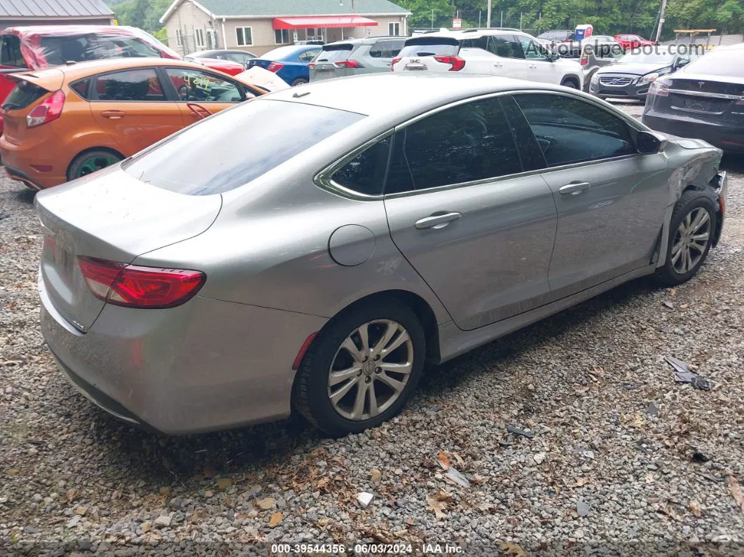 2015 Chrysler 200 Limited Silver vin: 1C3CCCAB2FN644931