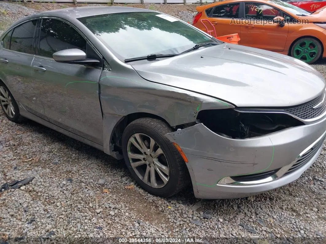 2015 Chrysler 200 Limited Silver vin: 1C3CCCAB2FN644931